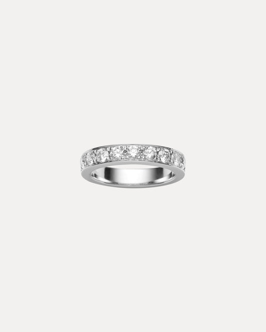 18CT DIAMOND GRAIN SET BAND