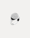 18CT DIAMOND SIGNET RING