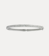 18CT WHITE GOLD DIAMOND GRAIN BANGLE