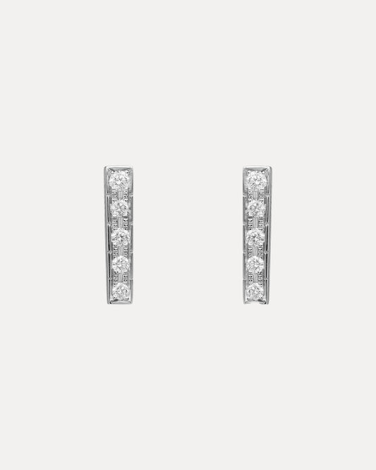 18CT WHITE GOLD DIAMOND HUDSON STUD EARRINGS