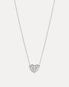 18CT DIAMOND PAVE HEART PENDANT