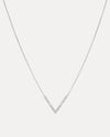 18CT WHITE GOLD DIAMOND VIVECKE PENDANT