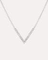 18CT WHITE GOLD DIAMOND VIVECKE PENDANT