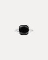 18CT ONYX & DIAMOND LA RAMBLA RING