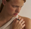 9CT LONDON BLUE TOPAZ & BLUE TOPAZ FONDA RING