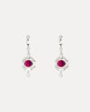 18CT RUBY & DIAMOND STUDS