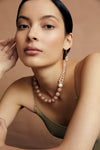 SOUTH SEA PEARL & PEACH MOONSTONE JACKI NECKLACE