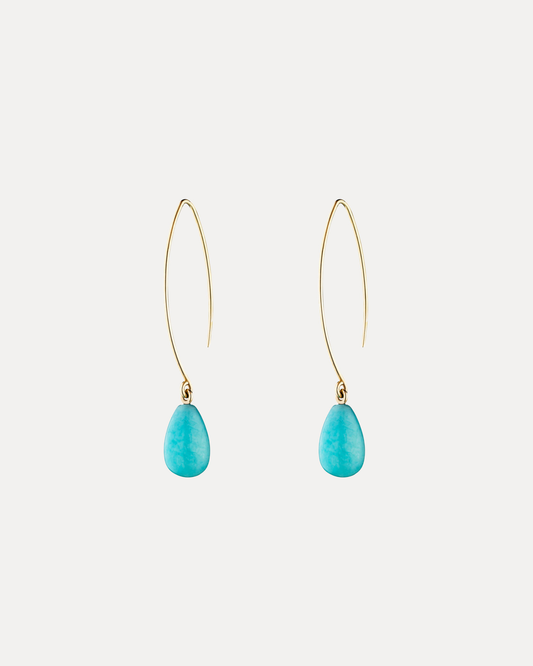 9CT AMAZONITE GENOVA EARRINGS