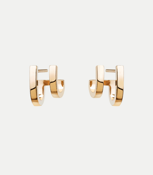 9CT DOPPIO EARRINGS
