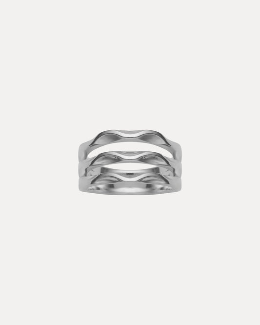 STERLING SILVER TRIPLE MOMENTUM RING
