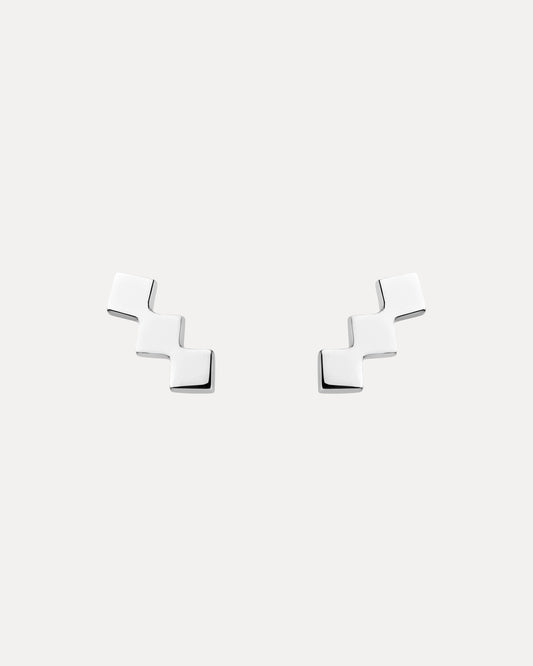 STERLING SILVER TRULLI STUD EARRINGS