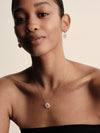 9CT ROSE GOLD, ROSE QUARTZ & PEARL OPHELIA EARRINGS
