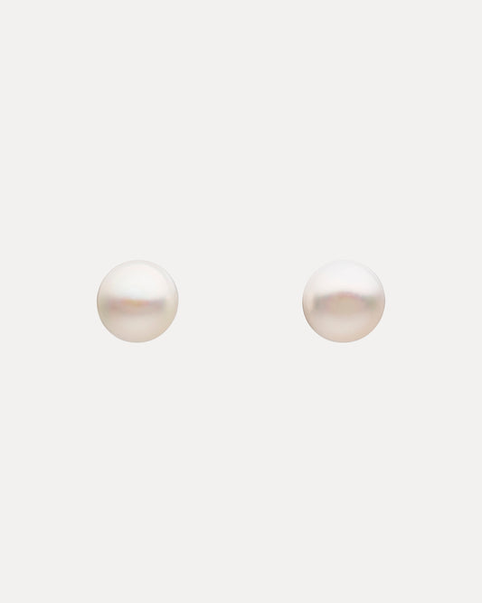 9CT FRESHWATER PEARL BUTTON STUD EARRINGS