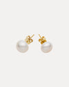 9CT FRESHWATER PEARL BUTTON STUD EARRINGS
