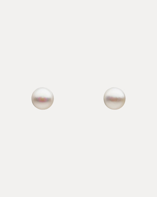 9CT SMALL FRESHWATER PEARL BUTTON STUD EARRINGS