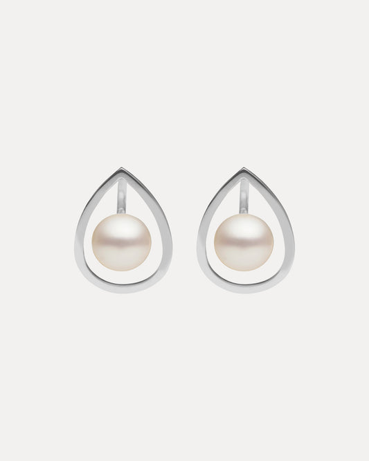 STERLING SILVER PEARL MOONAGE DAYDREAM EARRINGS