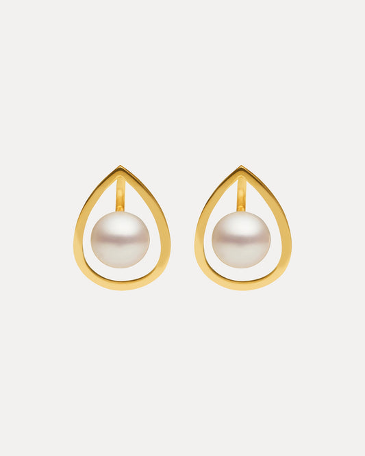 9CT PEARL MOONAGE DAYDREAM EARRINGS