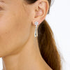 18CT DIAMOND & GREEN AMETHYST TRULLI DETACHABLE EARRINGS