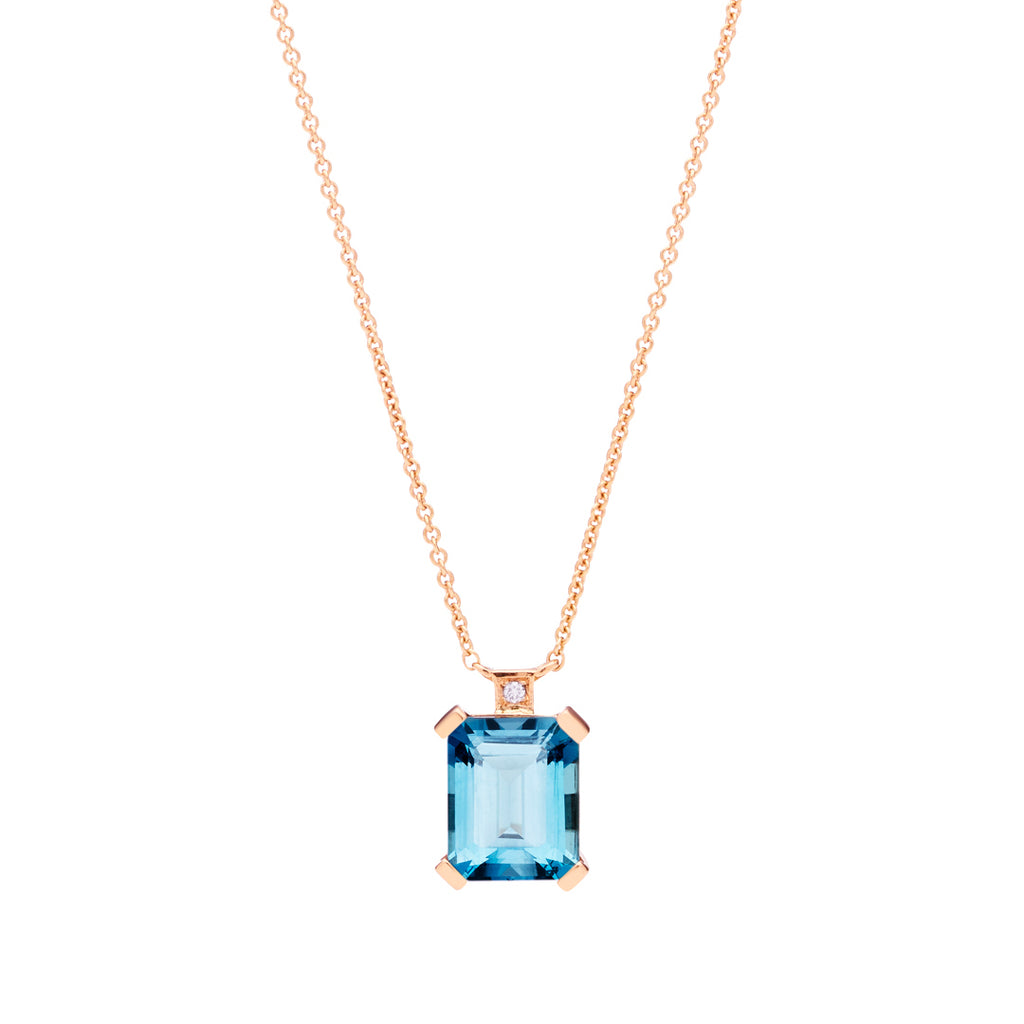 Topaz on sale necklace mens