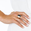 9CT ONYX MILOS RING
