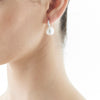 18CT SOUTH SEA PEARL & DIAMOND HEIDI HOOK EARRINGS