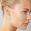 18CT DIAMOND FLEURUS DROP EARRINGS
