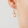 18CT ROSE GOLD PINK MORGANITE & DIAMOND BONNARD EARRINGS