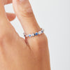 18CT SAPPHIRE & DIAMOND CHENIR BAND