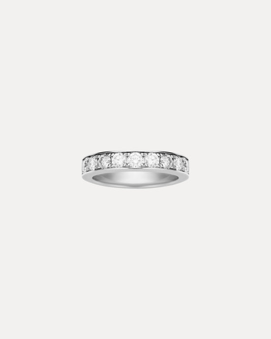 18CT WHITE GOLD DIAMOND KENSINGTON BAND