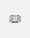 18CT WHITE GOLD DIAMOND WRAP RING