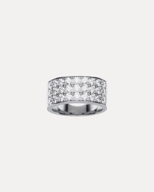 18CT WHITE GOLD DIAMOND WRAP RING