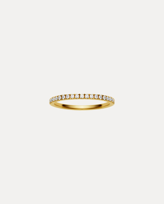 18CT YELLOW GOLD DIAMOND PICCADILLY BAND