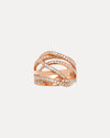 18CT ROSE GOLD DIAMOND LANTANA RING