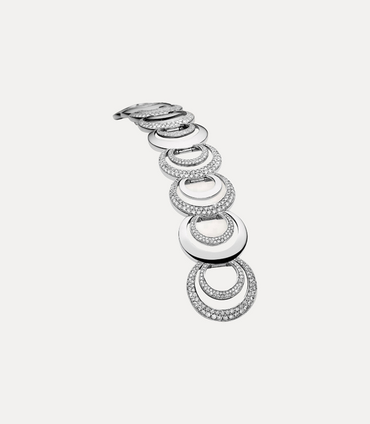 BESPOKE 18CT WHITE GOLD BEL-AIR DIAMOND BRACELET
