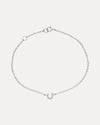 18CT WHITE GOLD DIAMOND LUCKY BRACELET