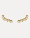18CT YELLOW GOLD DIAMOND SIGOURNEY EARRINGS