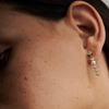 18CT DIAMOND & PEARL UMA LONG DROP EARRINGS