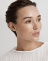 18CT BAGUETTE & ROUND BRILLIANT CUT DIAMOND ODELAY STUD EARRINGS