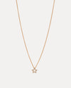 18CT ROSE GOLD DIAMOND MINI STAR PENDANT