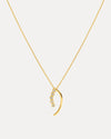 18CT YELLOW GOLD DIAMOND MARLEY PENDANT