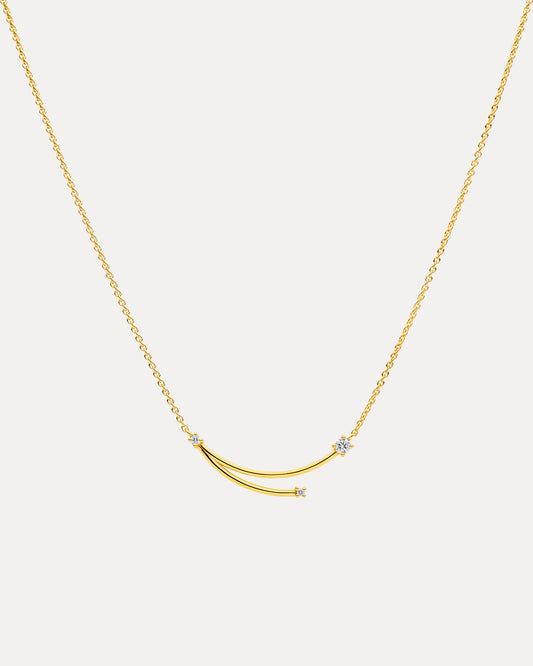 18CT YELLOW GOLD DIAMOND LADY STARDUST PENDANT