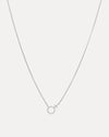 18CT WHITE GOLD DIAMOND PALTROW PENDANT