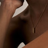 18CT YELLOW GOLD DIAMOND SEVIGNY PENDANT