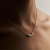 18CT DIAMOND & PEARL UMA PENDANT