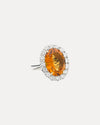 BESPOKE 18CT CITRINE & DIAMOND RING