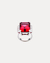 BESPOKE 18CT PINK TOURMALINE & DIAMOND RING