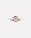 BESPOKE 18CT DIAMOND & PINK DIAMOND PICCADILLY RING