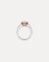 BESPOKE 18CT DIAMOND & PINK DIAMOND PICCADILLY RING