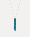 18CT LONDON BLUE TOPAZ & DIAMOND AMALFI PENDANT