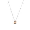 18CT WHITE GOLD PINK MORGANITE AND DIAMOND SARDINIA PENDANT